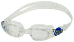 Aqua Sphere Mako Goggles Clear/Blue Buckles with Clear Lens