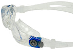 Aqua Sphere Mako Goggles Clear/Blue Buckles with Clear Lens