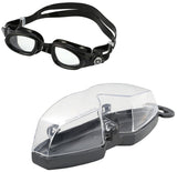 Aqua Sphere Mako Goggles Black/Black Buckles with Clear Lens