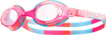 TYR Swimple Kids Tie Dye Goggle PinkBlue Frame/Clear Lens