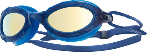 TYR Nest Pro Mirrored Goggles Navy Frame/Gold Lens