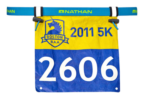 Nathan Race Number Belt One Fits Most Atomic Blue
