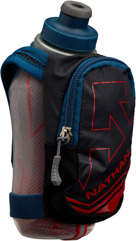 Nathan SpeedShot Plus Insulated Handheld Hydration 12oz Black/Sailor