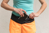 Nathan The Zipster Lite Low Profile Stretch Running Belt Black