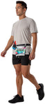 Nathan Race Number Nutrition Waist Belt - Charcoal/Black One Size