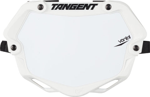 Tangent Mini Ventril 3D Number Plate White/White