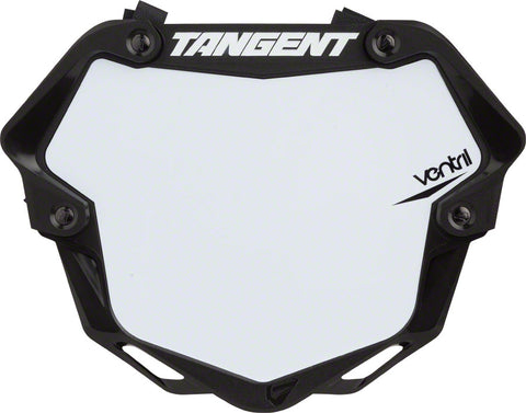 Tangent Pro Ventril 3D Number Plate Black/White