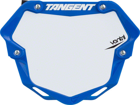 Tangent Pro Ventril 3D Number Plate Blue/White