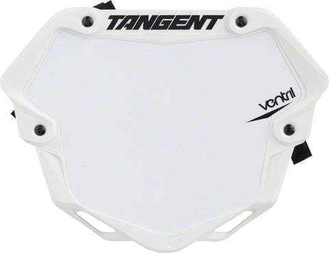 Tangent Pro Ventril 3D Number Plate White/White