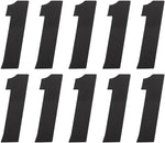 Tangent # 1 Side Plate Numbers 10/Pack Black