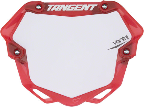 Tangent Pro Ventril 3D Number Plate Translucent Red/White