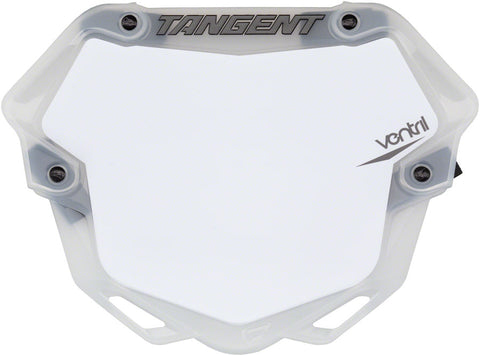 Tangent Pro Ventril 3D Number Plate Clear/White