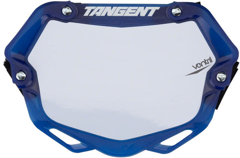 Tangent Mini Ventril 3D Number Plate Translucent Blue/White