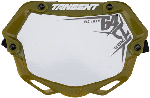 Tangent Mini Ventril 3D Number Plate Translucent Army Green/White
