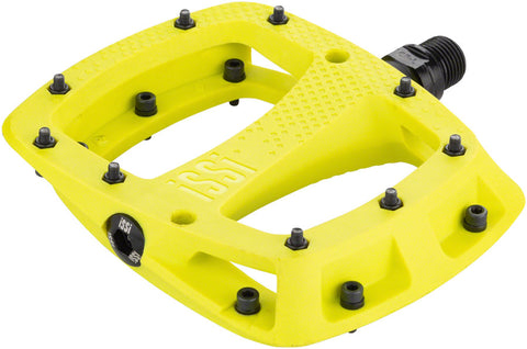 iSSi Thump Pedals Platform Composite 9/16 Yellow Replaceable Pins