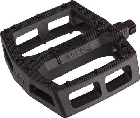 BSD Safari Pedals Platform Composite/Plastic 9/16 Black