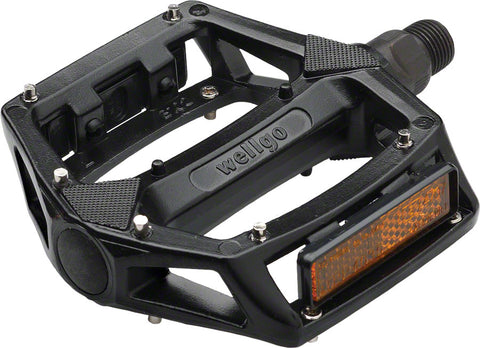 Wellgo B087 Pedals - Platform Aluminum 1/2 Black