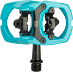 iSSi Trail II Pedals Dual Sided Clipless with Platform Aluminum 9/16 Teal