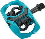 iSSi Trail II Pedals Dual Sided Clipless with Platform Aluminum 9/16 Teal