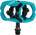 iSSi Trail III Pedals Dual Sided Clipless with Platform Aluminum 9/16 Teal