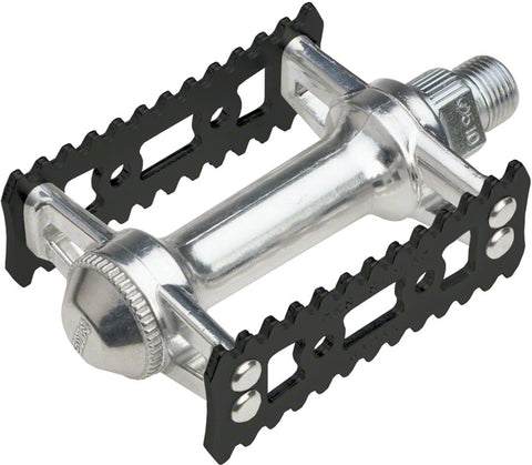 MKS Sylvan Stream Pedals Platform Aluminum 9/16 Silver/Black