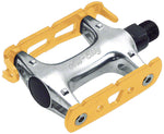 All City Standard Track Pedals 9/16 Gold/Silver