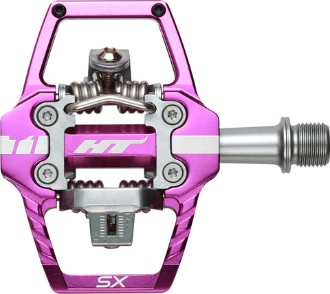 HT T1-SX BMX-SX Pedals - Dual Sided Clipless with Platform Aluminum 9/16