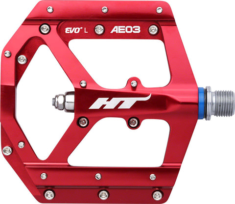 HT AE03 Evo+ Pedals Platform Aluminum 9/16 Red