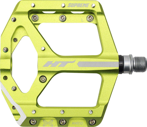 HT ANS10 Supreme Pedals Platform Aluminum 9/16 Apple Green