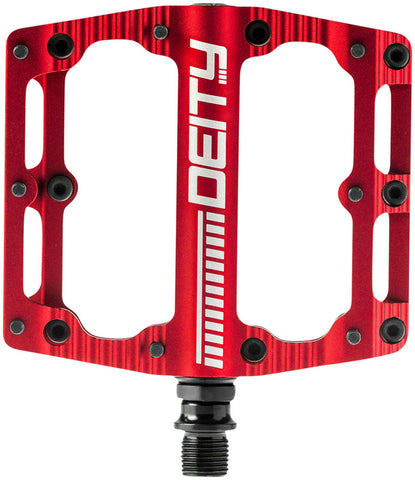 Deity Black Kat Pedals Platform Aluminum 9/16 Red