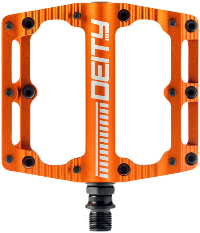 Deity Black Kat Pedals Platform Aluminum 9/16 Orange