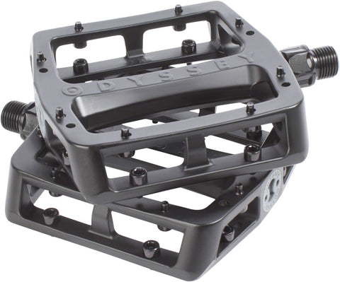 Odyssey Grandstand Pedals Platform Aluminum 9/16 Black