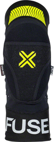 Fuse Protection Omega Knee Pad: Black/Neon Yellow SM/MD Pair