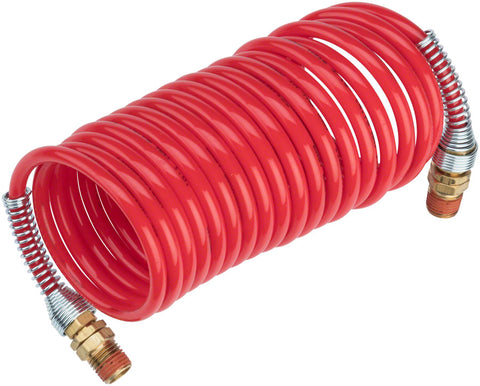 Prestacycle High Pressure Coil Hose 12foot Red