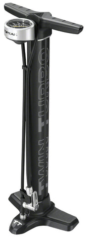 Topeak Joe Blow Twin Turbo Floor Pump SMartHead Black