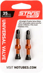 Stan's NoTubes 35mm Tubeless Valves Pair Orange