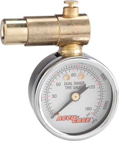Meiser PrestaValve Dial Gauge with Pressure Relief 160psi
