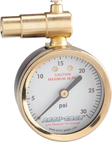 Meiser PrestaValve Dial Gauge with Pressure Relief 30psi