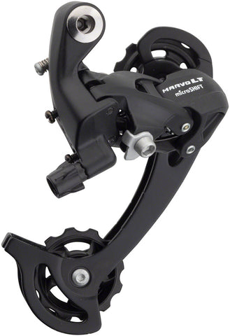 microSHIFT MarvoLT M46 Rear Derailleur - 89 Speed Long Cage Black