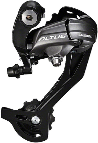 Shimano Altus RD-M370-SGS Rear Derailleur - 9 Speed Long Cage Black