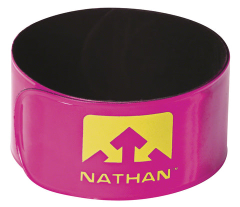 Nathan Reflex Reflective Snap Bands Pair Pink