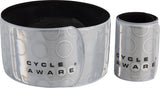 CycleAware Slap and Wrap Pant Leg Bands: Silver