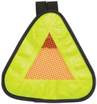 Aardvark Reflective Triangle Yield Symbol 7x7 with Velcro Strap