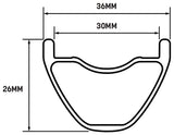 WHISKY No.9 36w Rear Wheel 29 12 x 148mm Boost 6Bolt/CenterLock HG 11