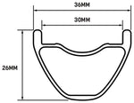 WHISKY No.9 36w Rear Wheel 27.5 12 x 148mm Boost 6Bolt/CenterLock