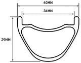 WHISKY No.9 40w Rear Wheel 27.5+ 12 x 148mm Boost 6Bolt/CenterLock