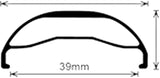 Velocity Dually Rim 700 Disc Black 32h Clincher
