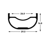 Stan's No Tubes Arch MK3 Rim 27.5 Disc Black 28h
