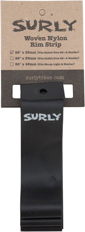 Surly Rim Strip For 29+ Rabbit Hole Rim Nylon 33mm wide Black