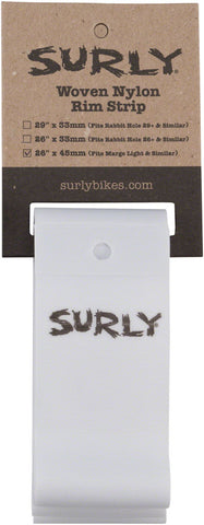 Surly Rim Strip For Marge Lite / Rolling Darryl Nylon 45mm wide White